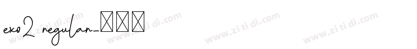 exo2 regular字体转换